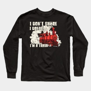 Modelrailroad HO N Z Train Model Long Sleeve T-Shirt